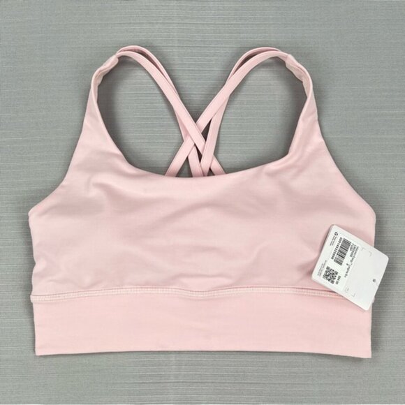 NEW Lululemon 2023 Energy Longline Bra Sz. 8 Medium Support B/C Cup - Flush Pink - Picture 2 of 8